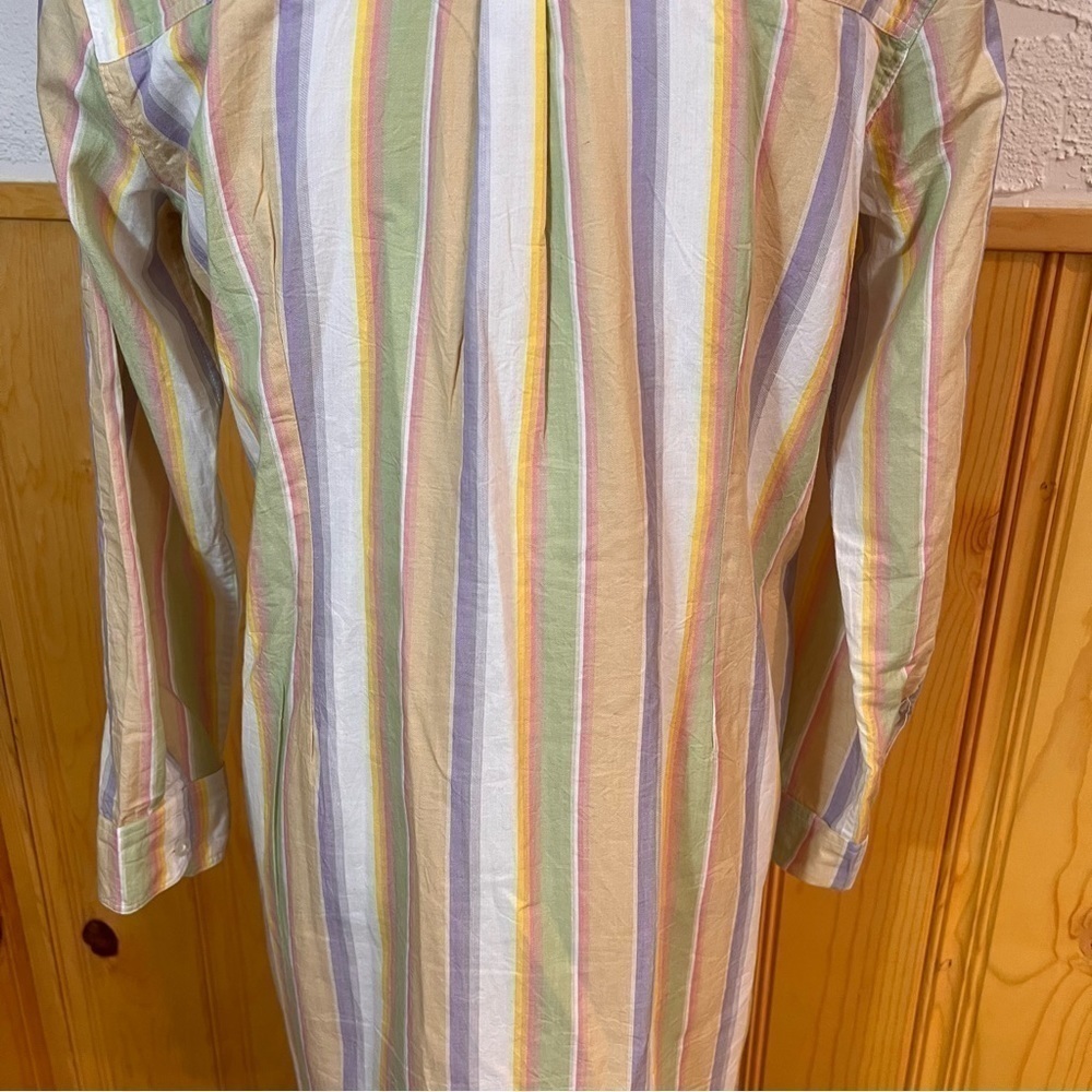 Roller Rabbit Striped Button Down Shirt Dress/Nig… - image 7